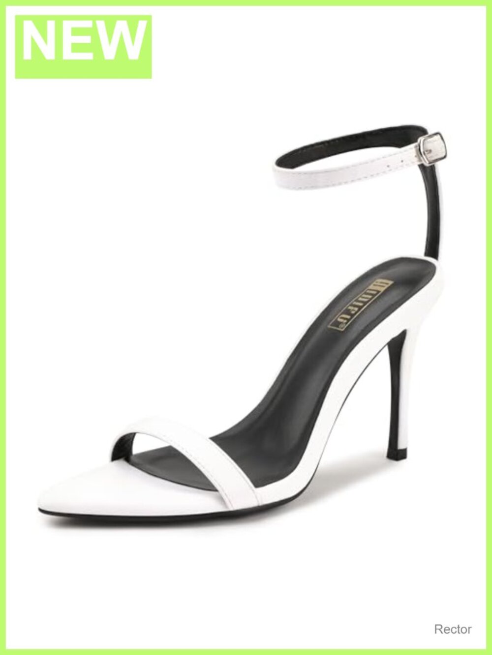 Stiletto Heeled Sandals with Ankle Strap - Open Toe High Heels
